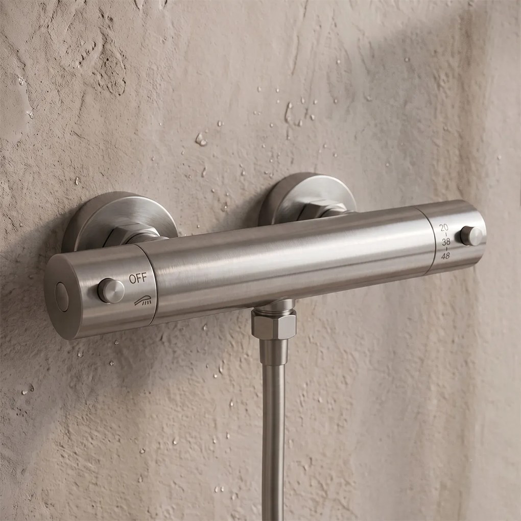 Saniclear Exclusive thermostatische douchekraan RVS