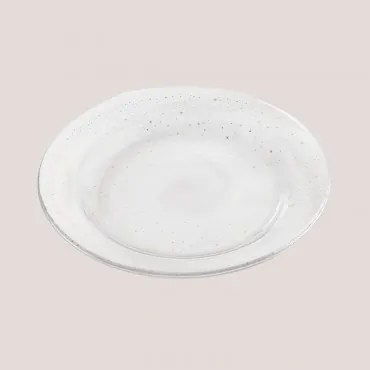 Set Van 4 Dessertborden Van Glas Byron Transparant - Sklum