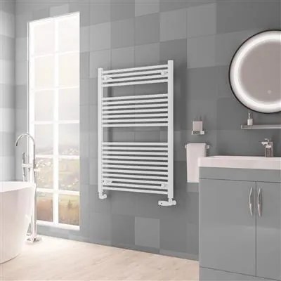 Eastbrook Biava multirail handdoekradiator 75x110cm 843W wit mat