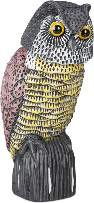 Vogelverschrikker - duivenverjager - uil - meerkleurig - vogelschrik - decoratie