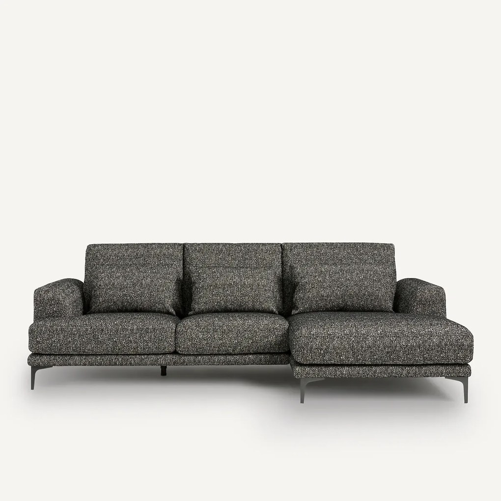 Zitbank met hoek rechts in bouclé, Marsile