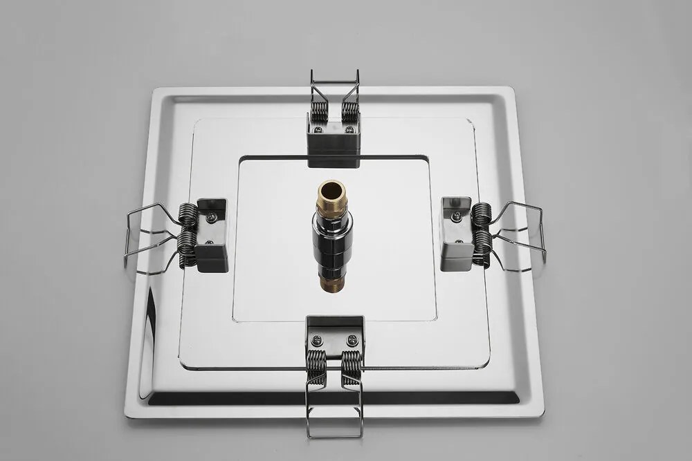 Saniclear Plus Pro inbouw regendouche met inbouw douchekop 30x30cm en staafhanddouche chroom