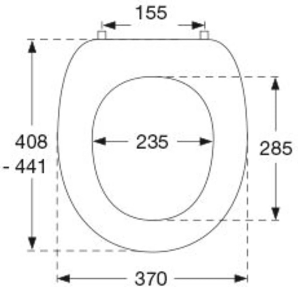 Pressalit 2000 toiletbril pergamon