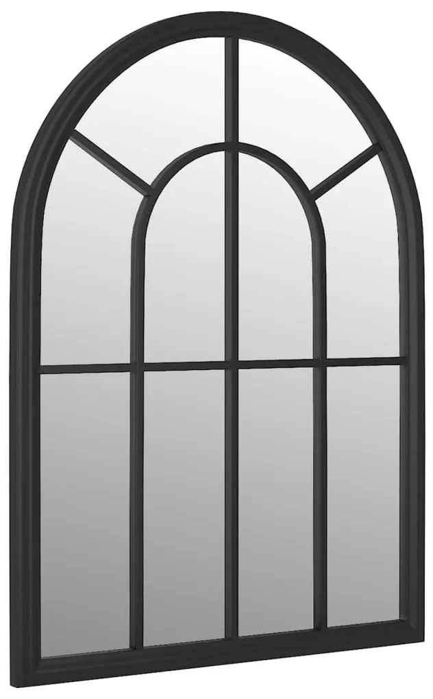 vidaXL Tuinspiegel 60x45 cm ijzer zwart