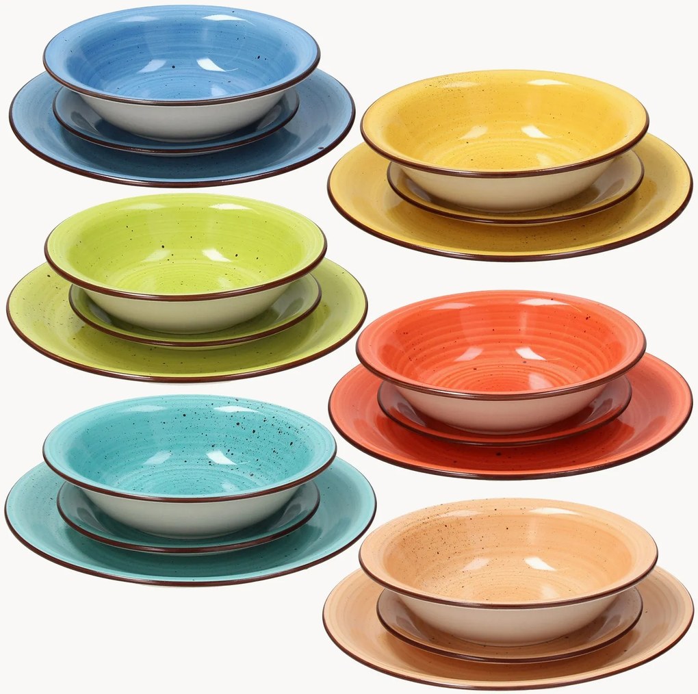 Serviesset Art & Pepper, 6 personen, 18-delig