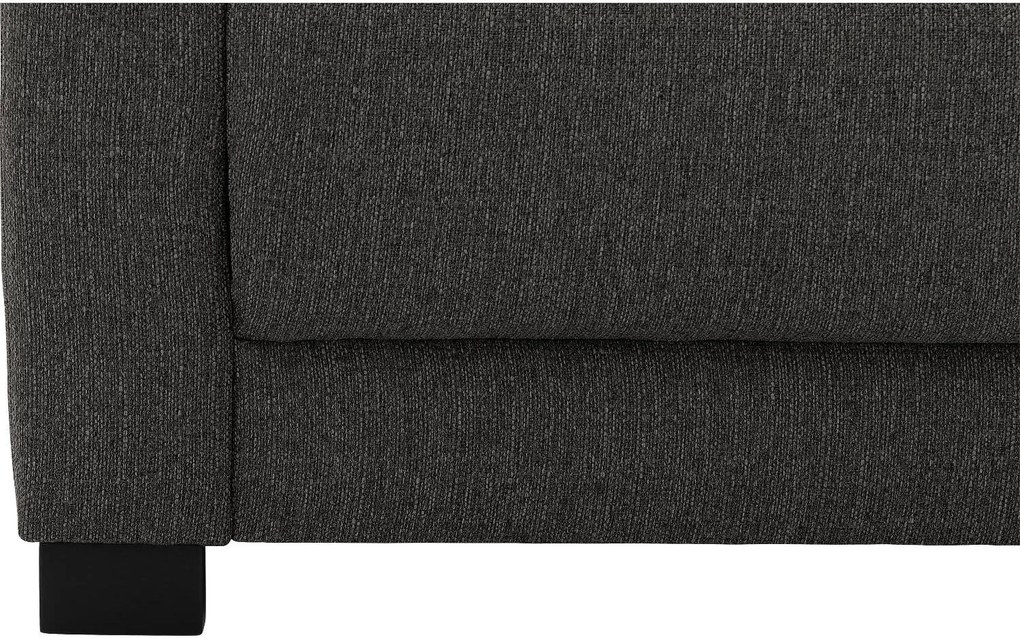 Goossens My Style antraciet, stof, 2,5-zits, stijlvol landelijk met chaise longue rechts