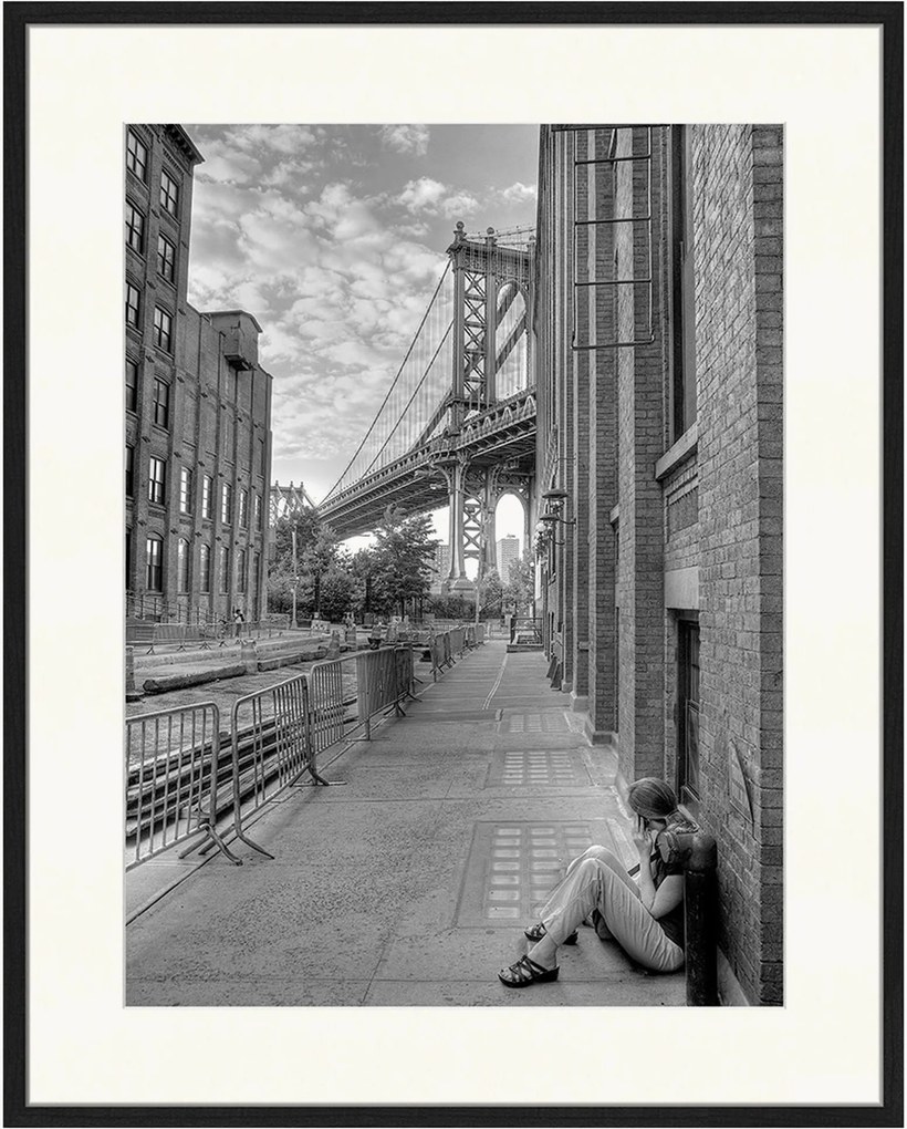 Ingelijste digitale print In Brooklyn