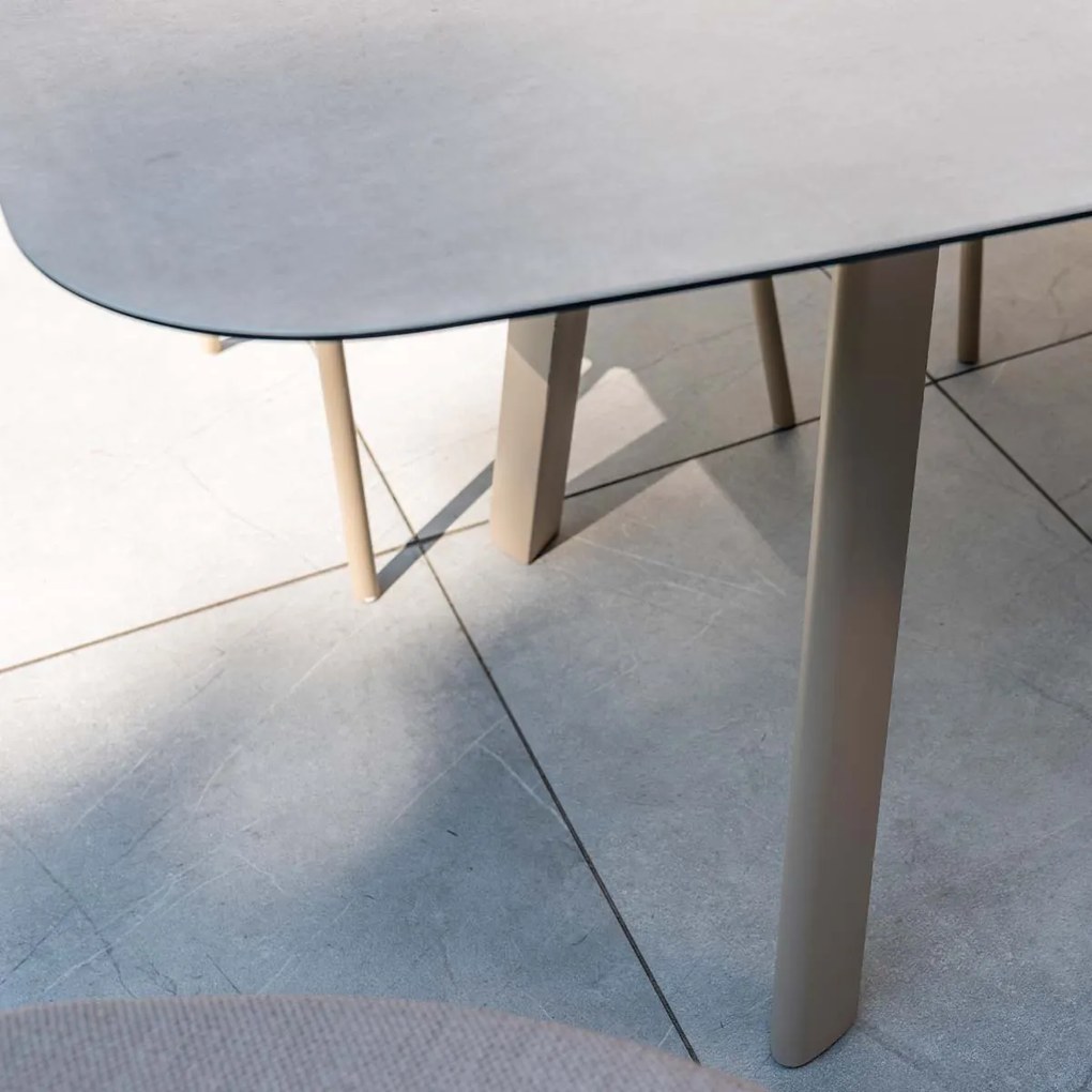 Taste by 4 Seasons Puglia tuinset 7-delig - Manolo tuintafel 240x103 cm - printed ceramic latte