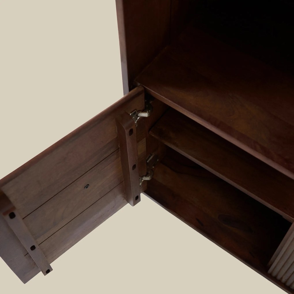 Open Kast Hoog Met Ronde Hoeken - 85x40x170cm.