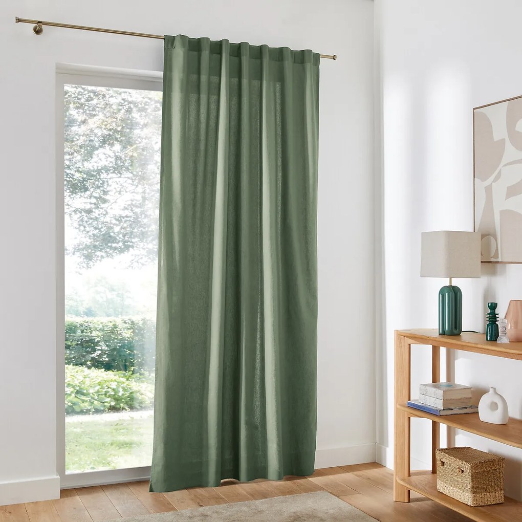 Gordijn in katoen met verdekte lussen, Scénario