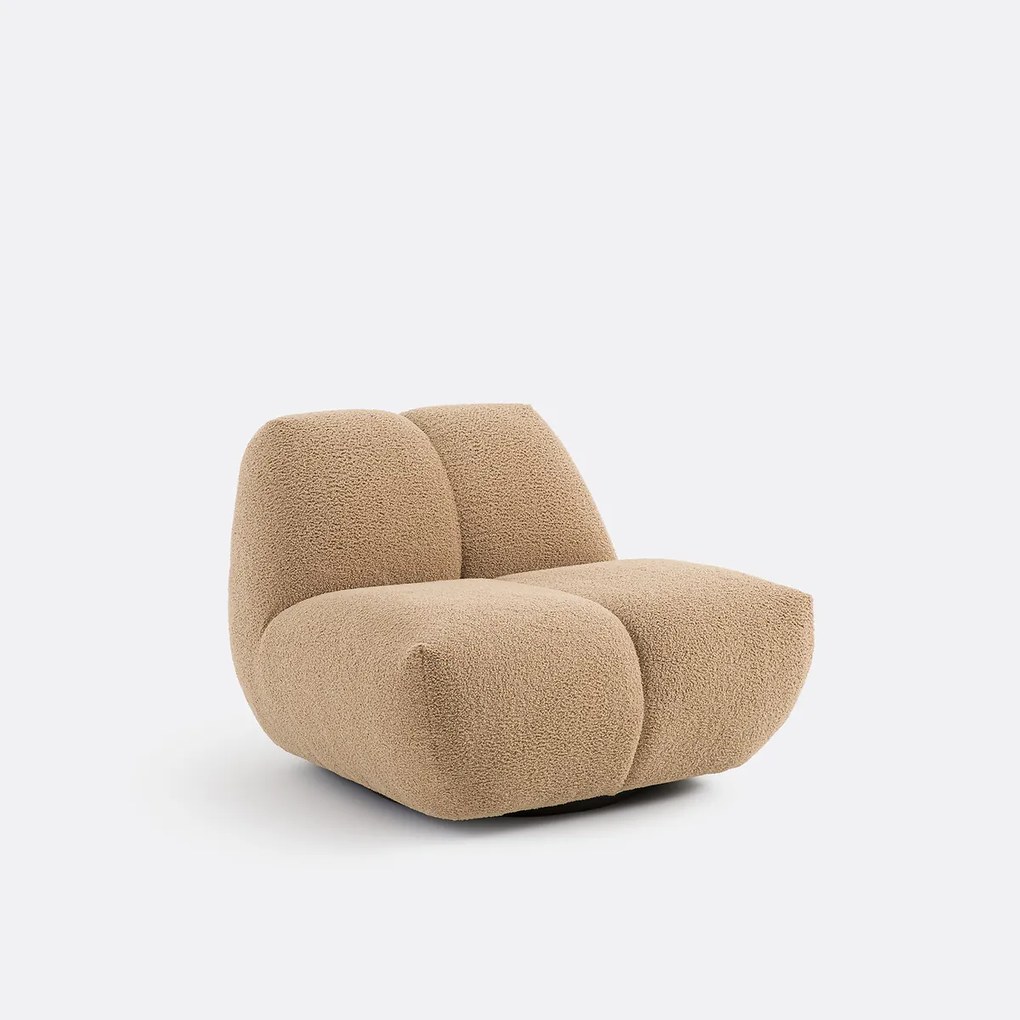 Draaifauteuil, dikke badstof, Nuria