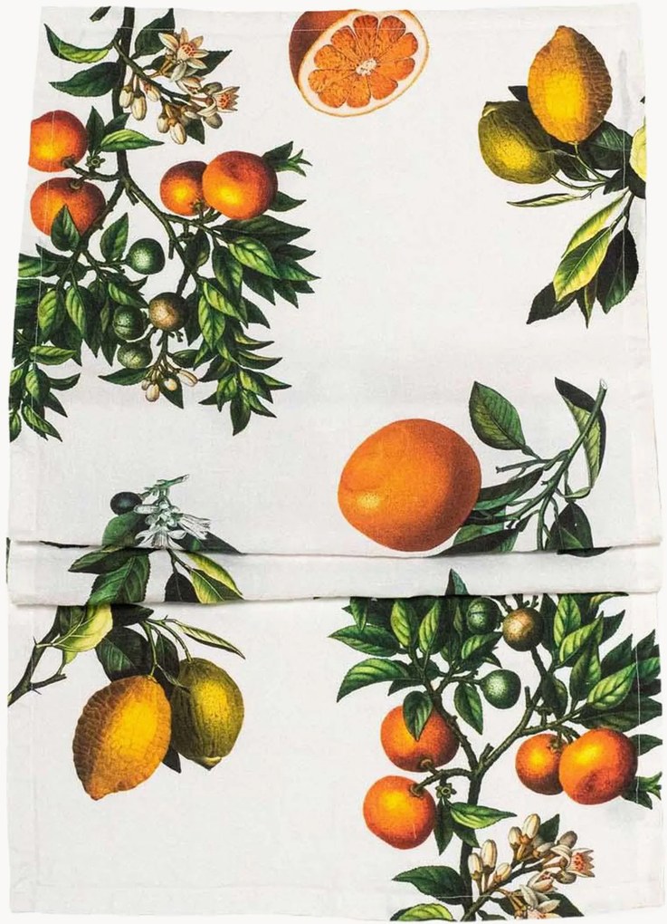 Linnen tafelloper Citrus