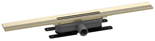 Easy drain R-line Clean Color douchegoot 90cm brushed brass rlced900bbs