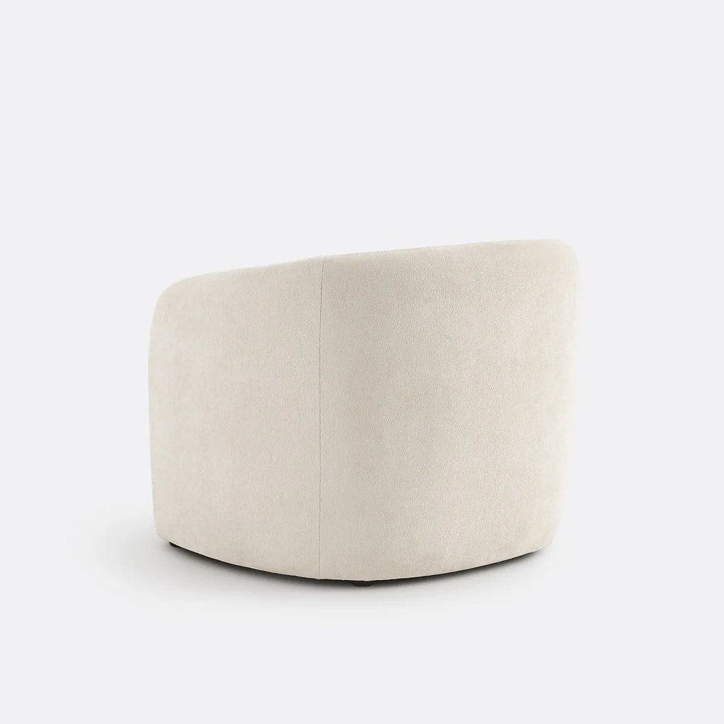 Fauteuil in fijne chenille, LANDINE