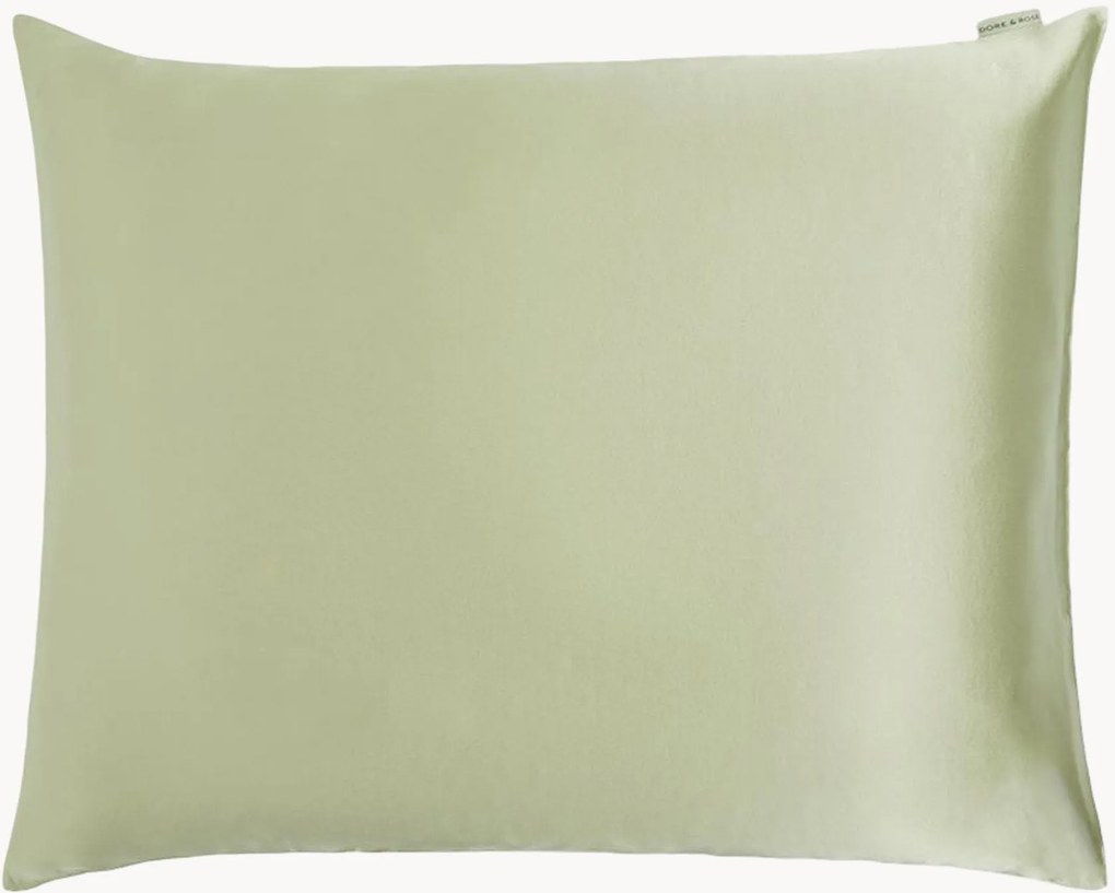 Zijden kussenhoes Olive