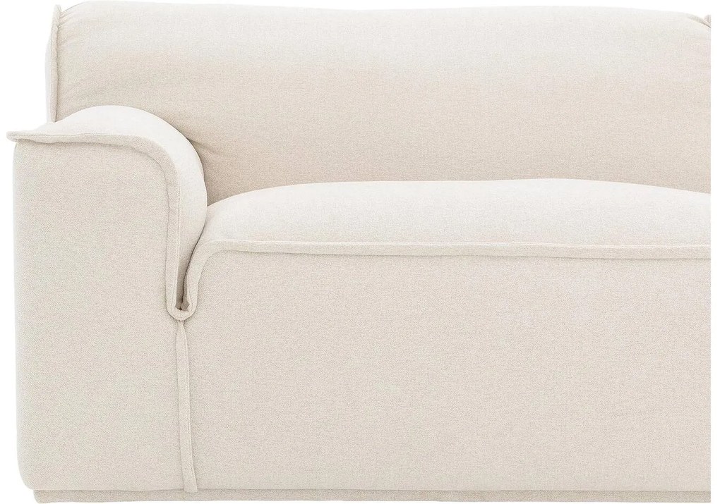 Goossens Excellent Bank Sens wit, stof, 1,5-zits, urban industrieel met chaise longue rechts