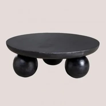 Salontafel In Mango Hout Cotia Gewoon Zwart - Sklum