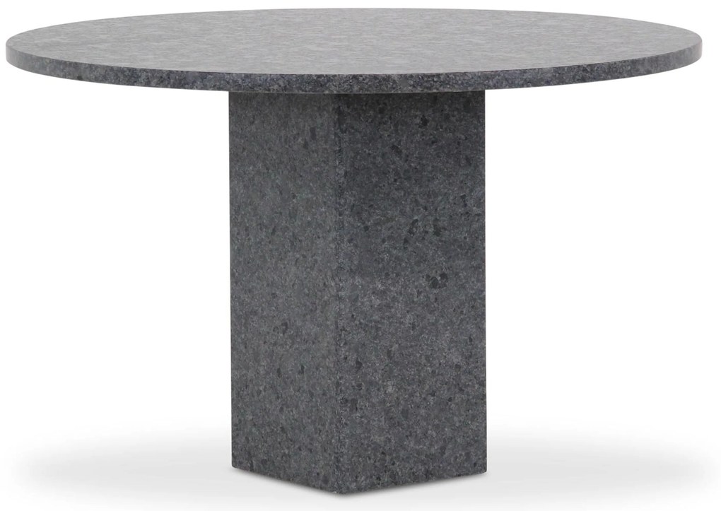 Dining Tuintafel rond 120 cm Graniet Grijs