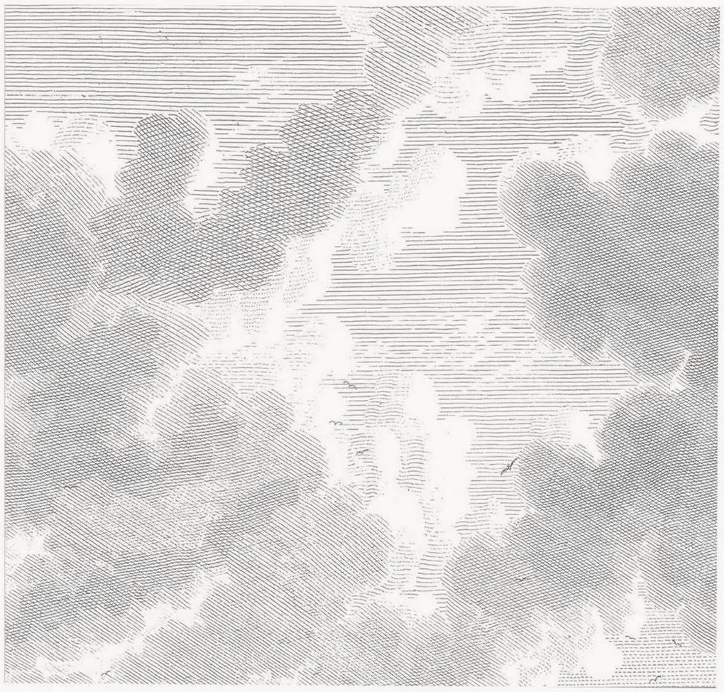 Vliesbehang Engraved Clouds
