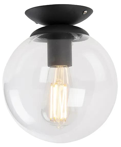 Art Deco plafondlamp zwart - Pallon Art Deco E27 bol / globe / rond Binnenverlichting Lamp