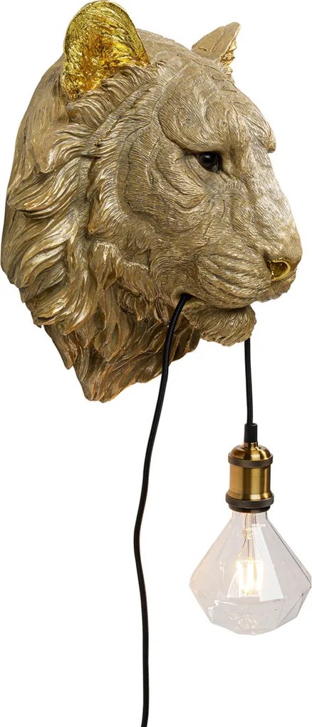 Gouden Tijger Wandlamp