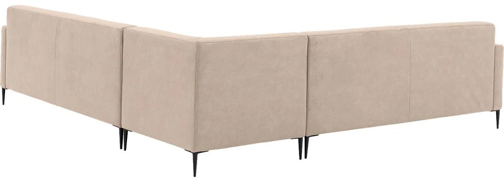 Goossens  Key West beige, micro leer, 3-zits, modern design