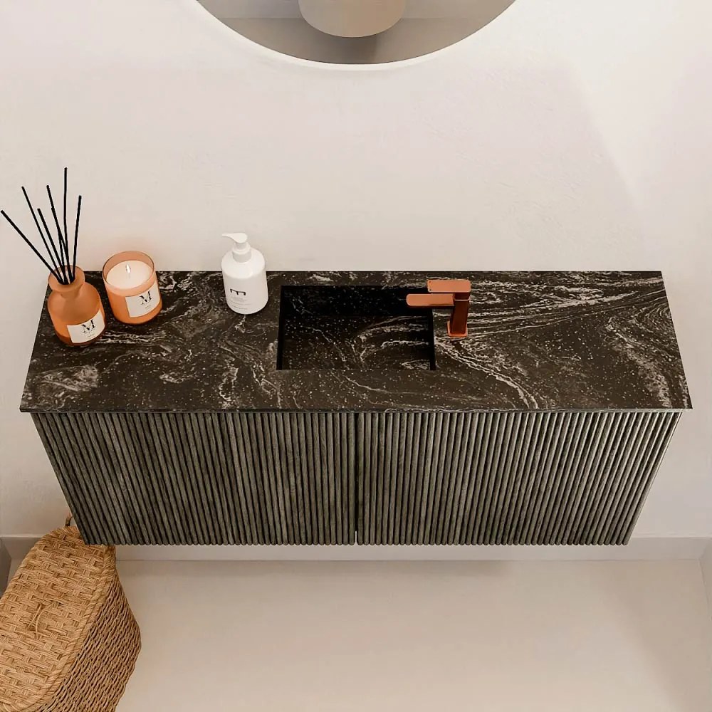 Mondiaz Joya DLux 90cm toiletmeubel shadow met wastafel faye midden 1 kraangat lava