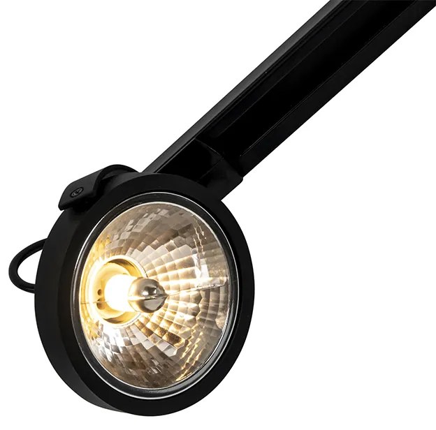 Modern railsysteem met 3 Spot / Opbouwspot / Plafondspots zwart 1-fase - Iconic Go Modern G9 Binnenverlichting Lamp