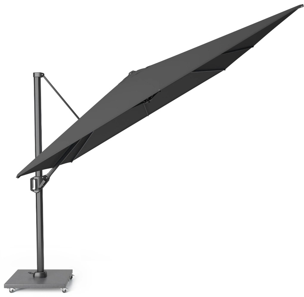 Platinum Challenger zweefparasol  4x3m T1  (excl. voet) faded black