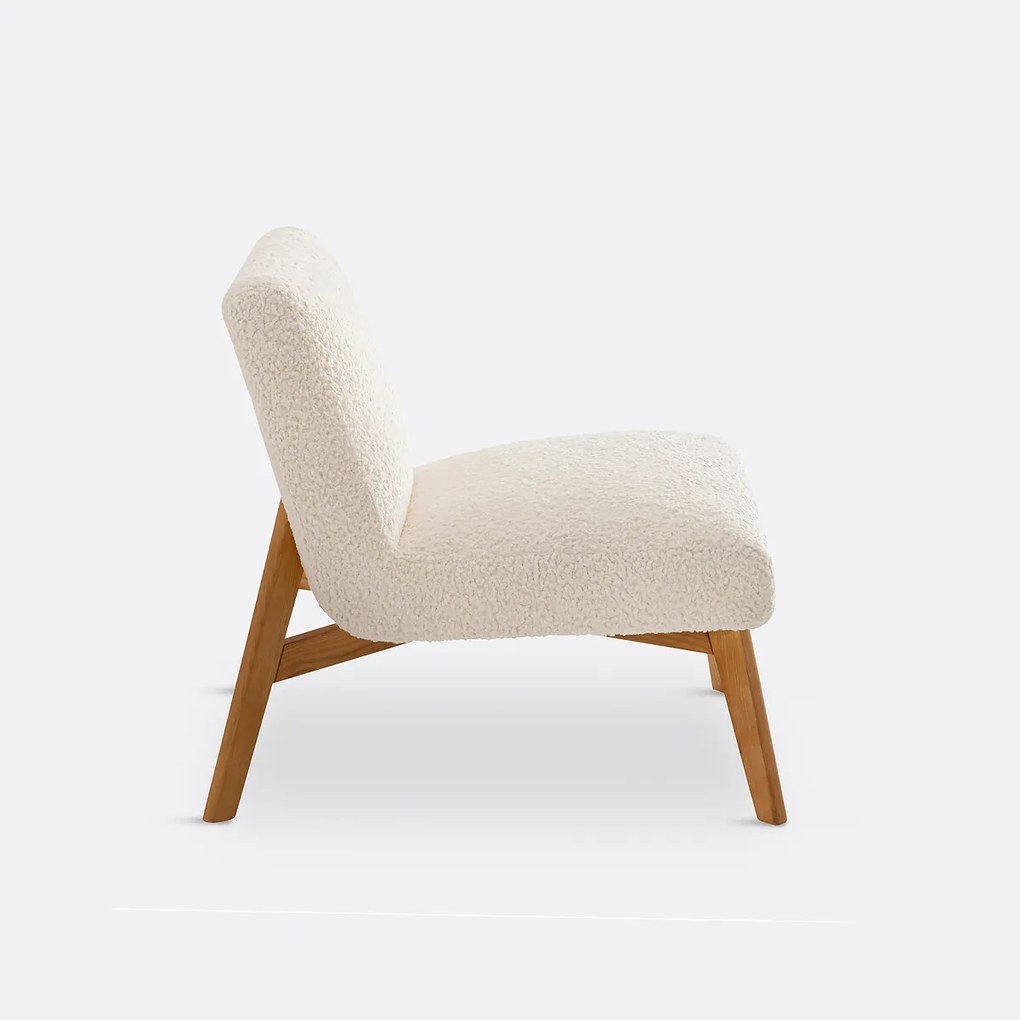 Fauteuil in bouclé stof, Jymari