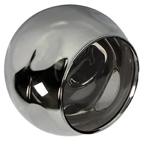 Art Deco plafondlamp goud met smoke glas 4-lichts - Vidro