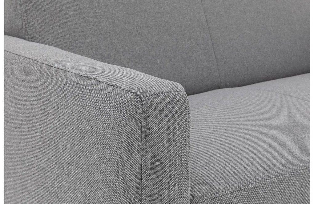 Goossens Key West grijs, stof, 2-zits, modern design