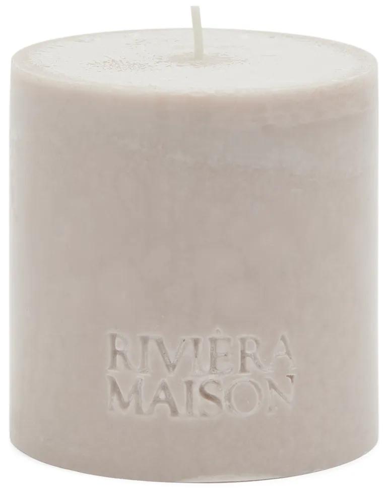 Rivièra Maison - Pillar Candle ECO flax 10x10 - Kleur: beige
