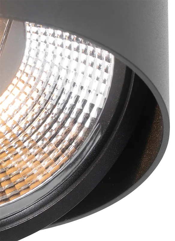 Design opbouwSpot / Opbouwspot / Plafondspot zwart draai- en kantelbaar GU10 111mm - Impact Design GU10 cilinder / rond Binnenverlichting Lamp
