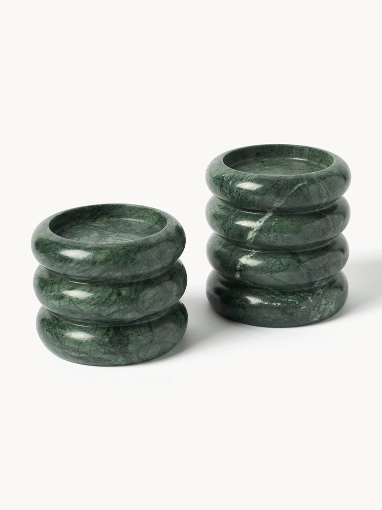 Marmeren kaarshouders Orta, 2-delig