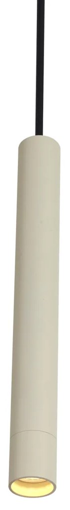 Modern railsysteem met 6 hanglampen beige met zwart 1-fase - Slimline Keno G9 Binnenverlichting Lamp