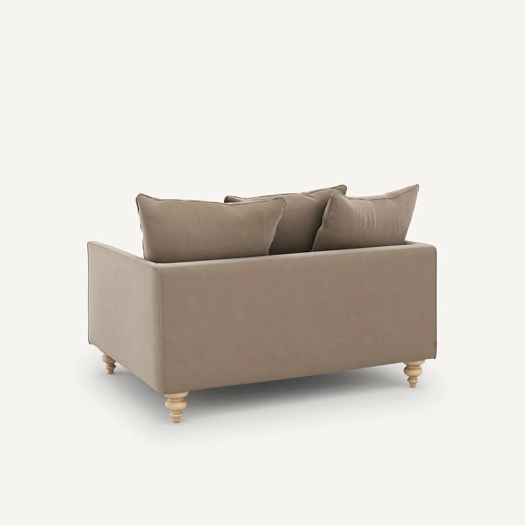 2-zits compact fluwelen bank, Lazare