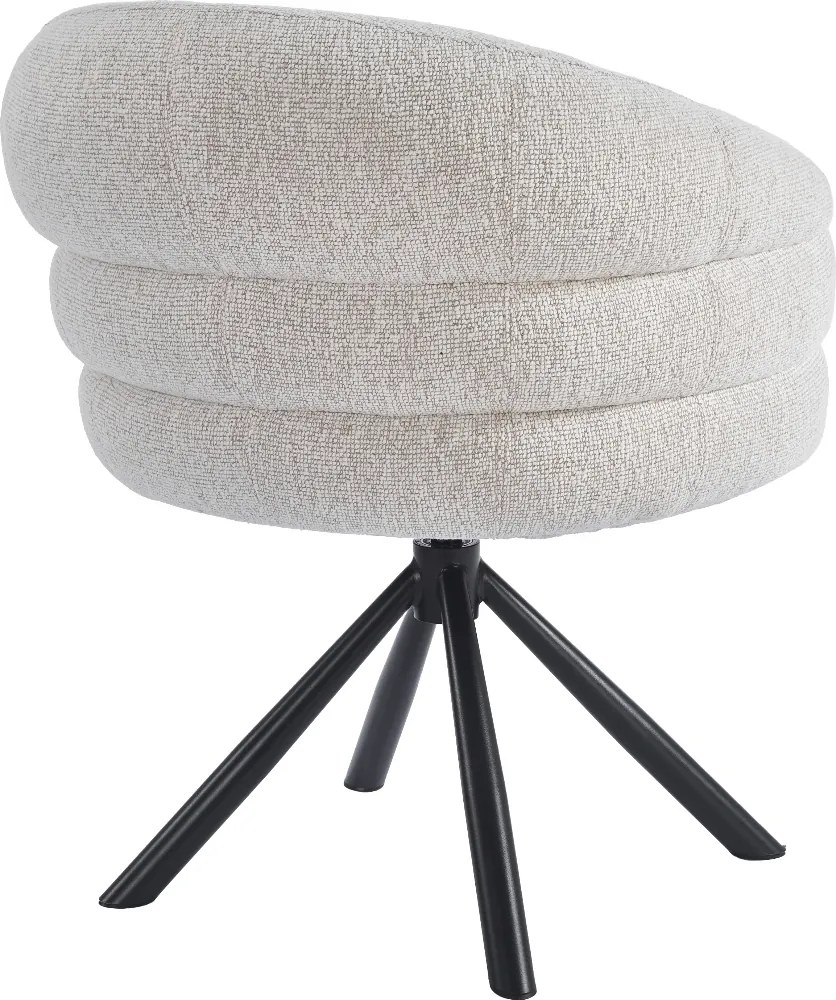 Moderne Draaibare Eetkamerstoel Beige
