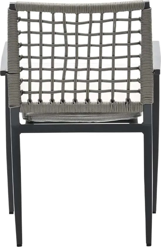 Garden Impressions Burela tuinstoel taupe - 4 stuks