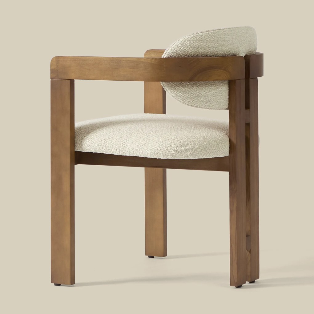 Wabi Sabi Eetkamerstoel Met Armleuning Naturel