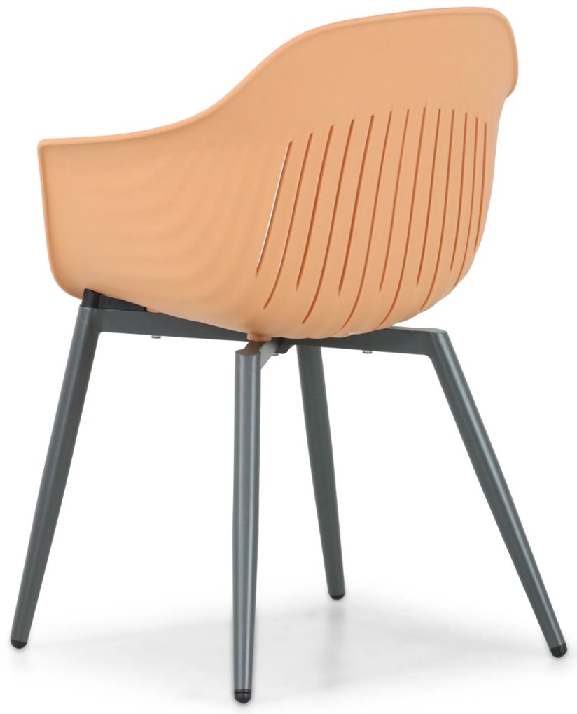 Tuinstoel Kunststof Oranje Lifestyle Garden Furniture Lissabon