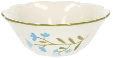 Kom, steengoed, wilde bloemen,Ø 12,5 cm x 4,5 cm