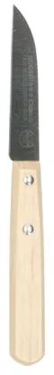Schilmesje gebogen, Nogent, beukenhouten handvat, 18 cm