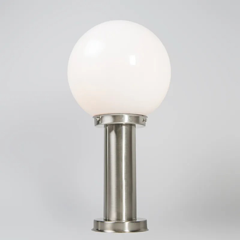 Buitenlamp staal RVS 50 cm - Sfera met grondpin en kabelmof