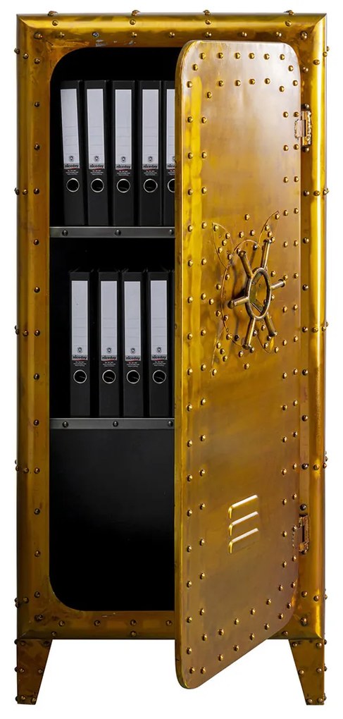 Kare Design Locker Gold Gouden Kluiskast Vintage Metaal - 66x57x152cm.