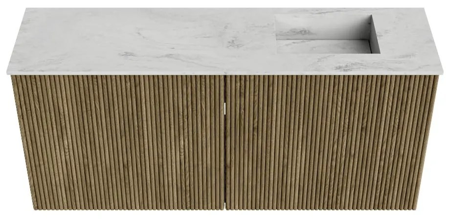 Mondiaz Joya DLux 90cm toiletmeubel dusk met wastafel faye rechts 1 kraangat opalo