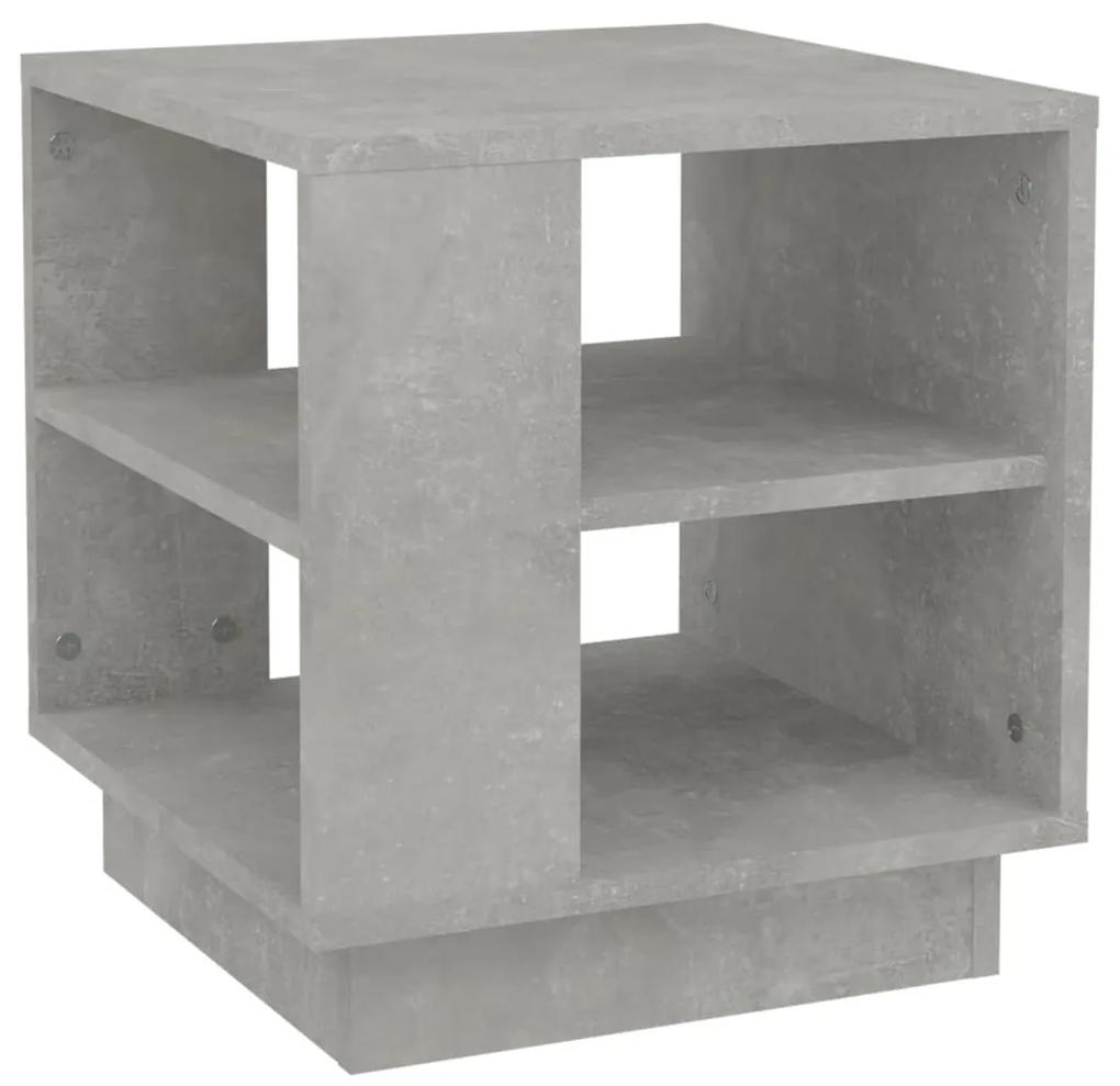 vidaXL Salontafel 40x40x43 cm bewerkt hout betongrijs