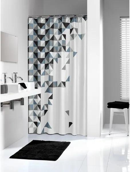 Sealskin tangram douchegordijn textiel 180x200cm polyester zwart 235231319