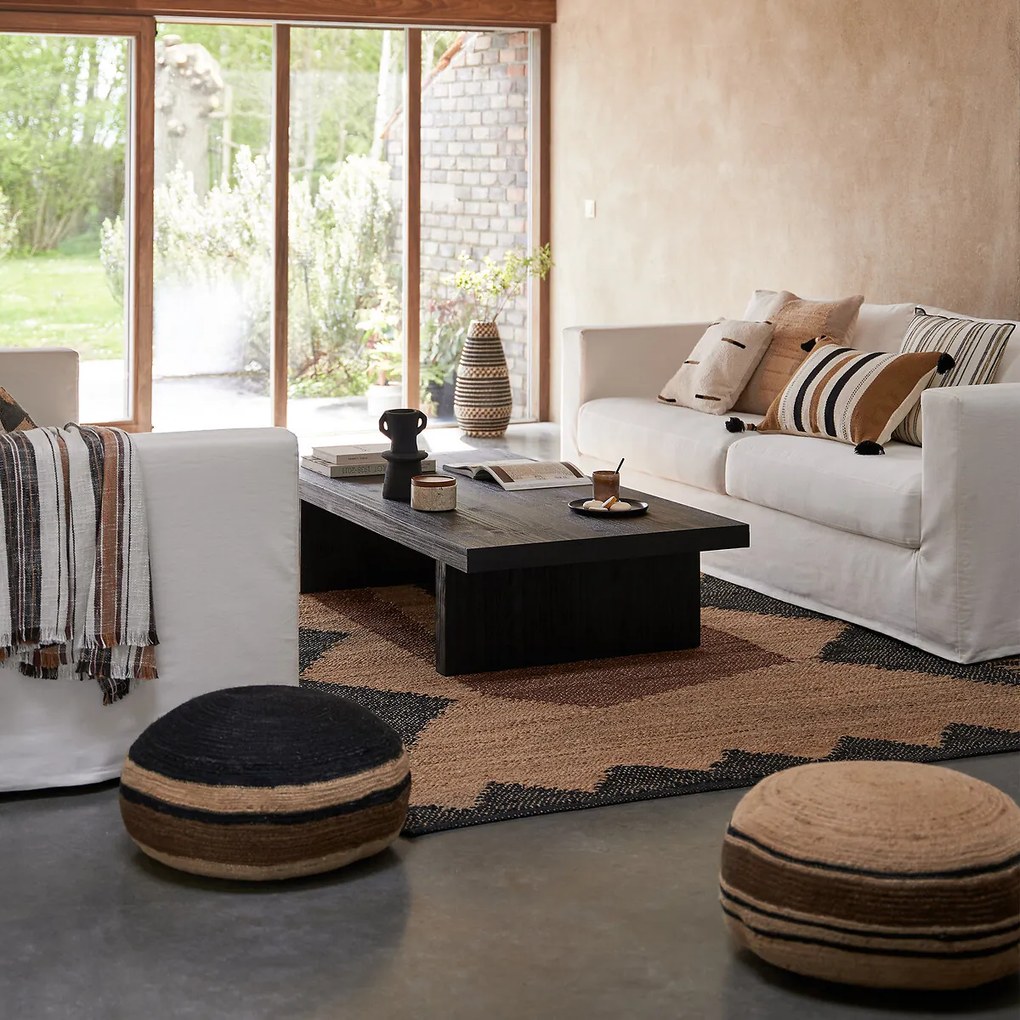 Bank met afneembare hoes, 3, 4 zits, katoen en linnen, Noni