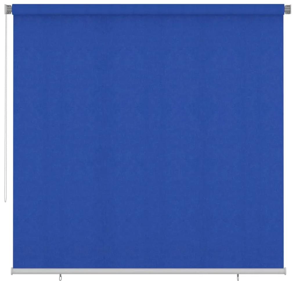 vidaXL Rolgordijn voor buiten 240x230 cm HDPE blauw